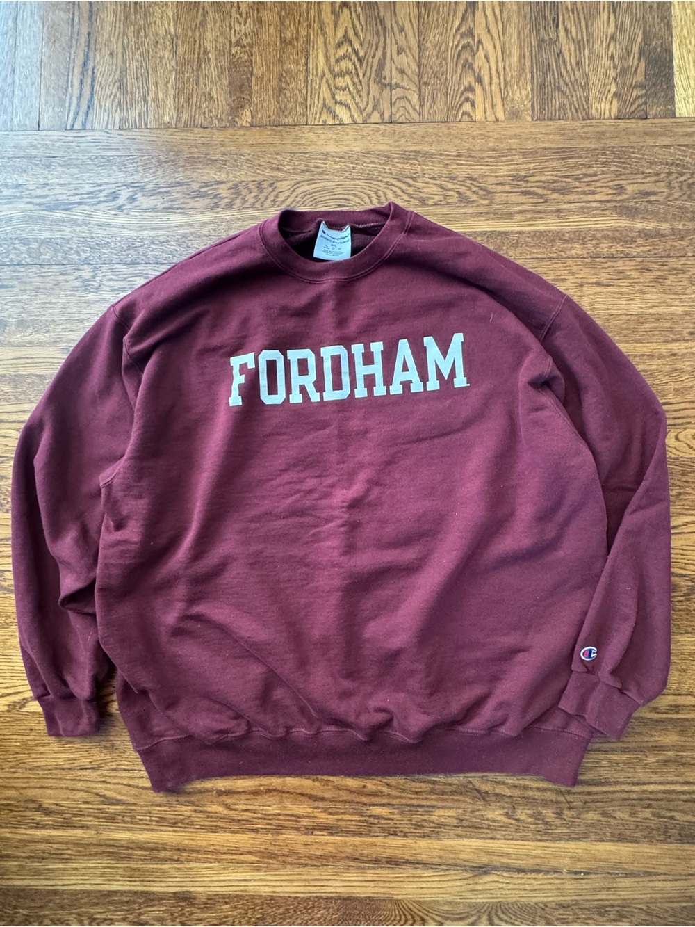 Champion Maroon "Fordham" Crewneck Sweatshirt